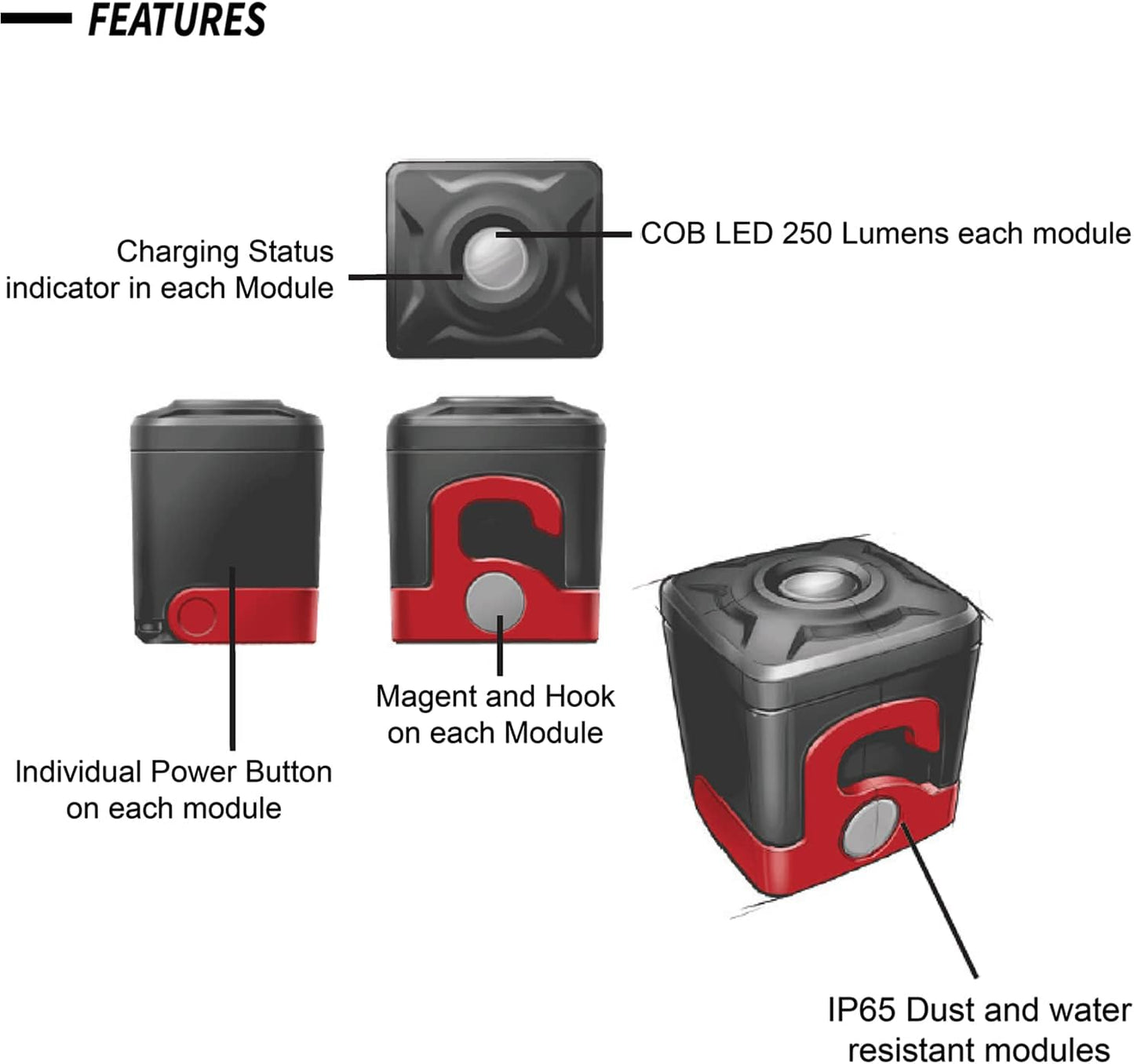 Power Probe III Electrical Kit with Modular LED Work Light Bundle