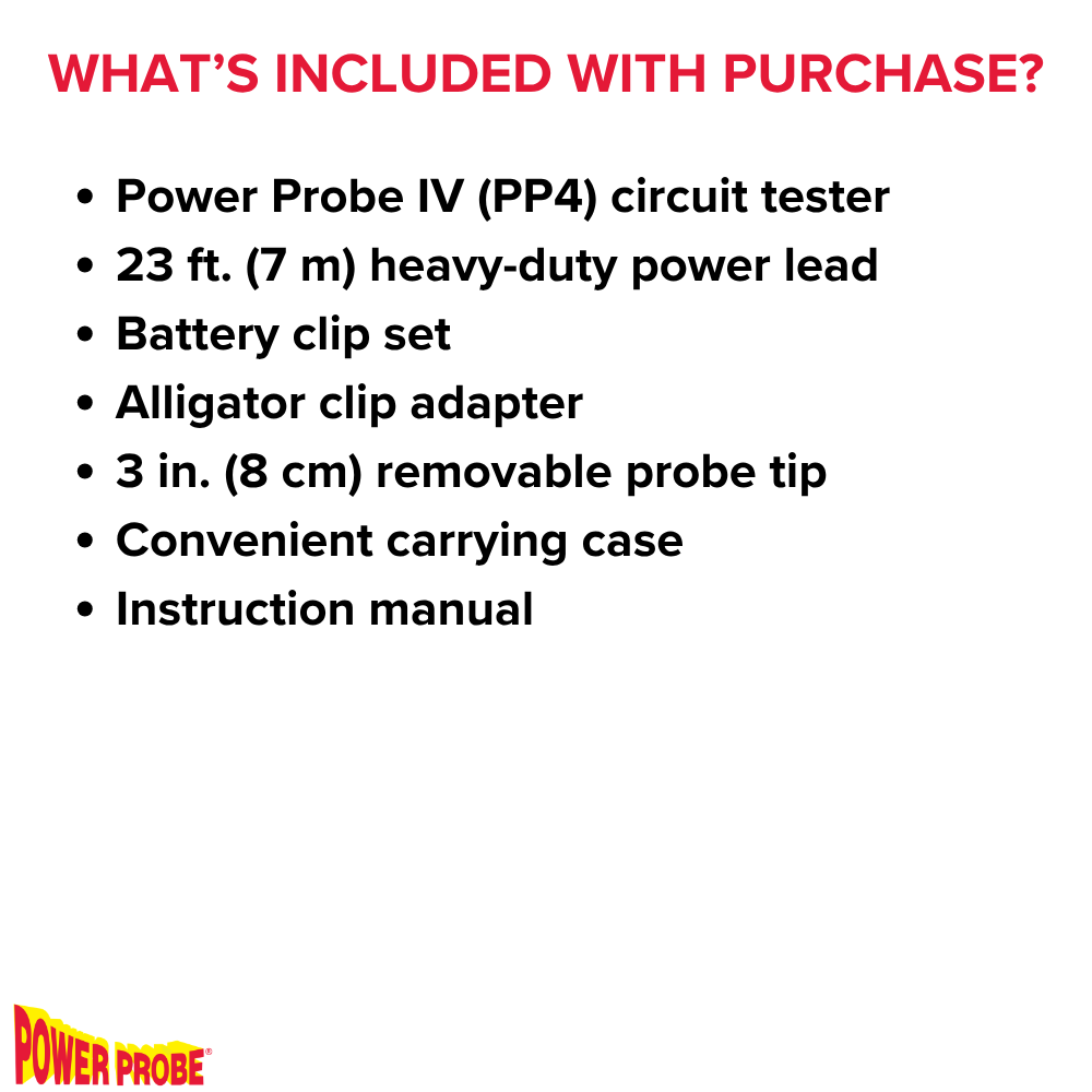 Power Probe PP401AS Car Automotive Diagnostic Test Tool, Digital Volt Meter, AC/DC Current Resistance, Circuit Tester
