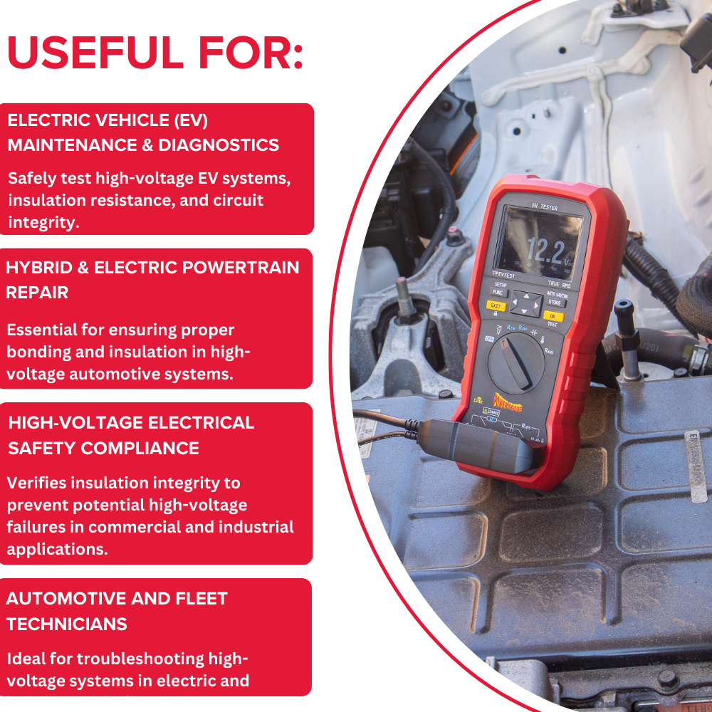 Power Probe PPEVTEST EV Tester - The Ultimate Multimeter for EV Repair & Maintenance