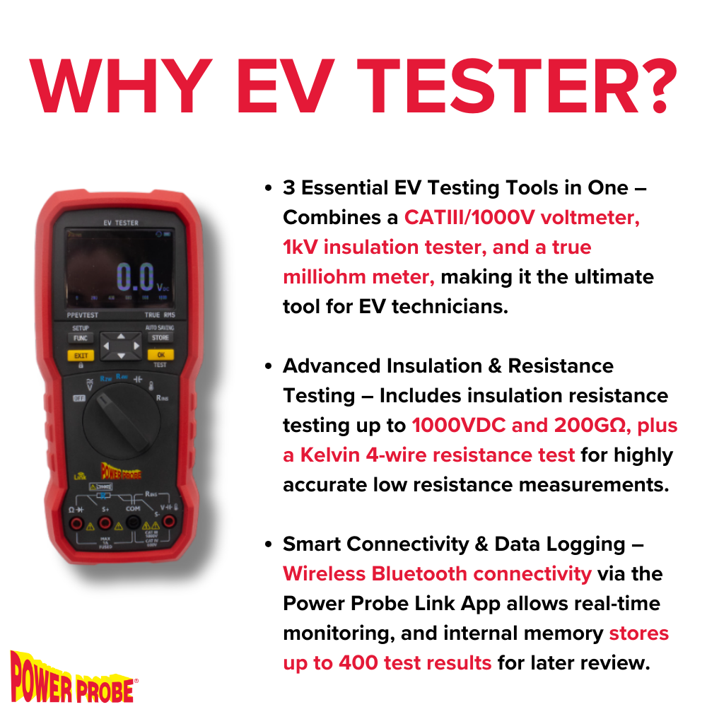 Power Probe PPEVTEST EV Tester - The Ultimate Multimeter for EV Repair & Maintenance