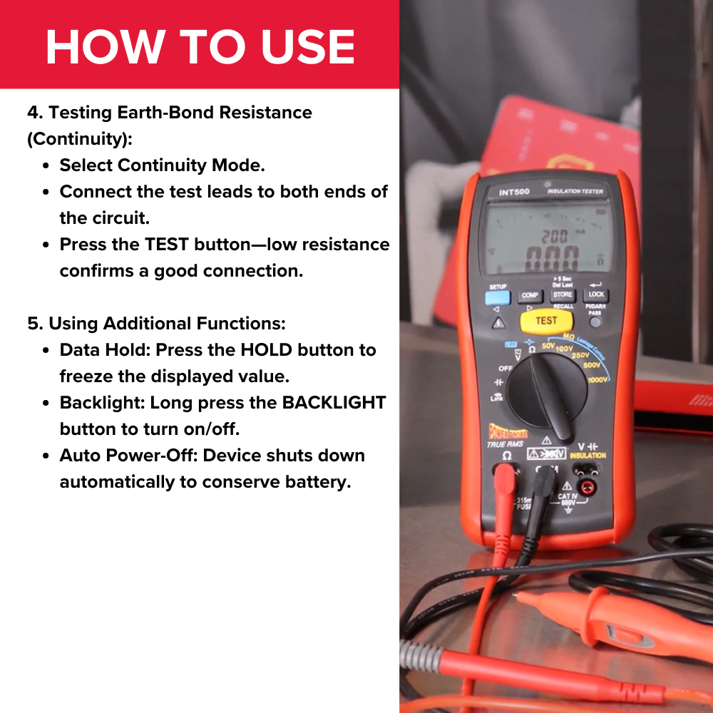 Power Probe INT500 Insulation Tester