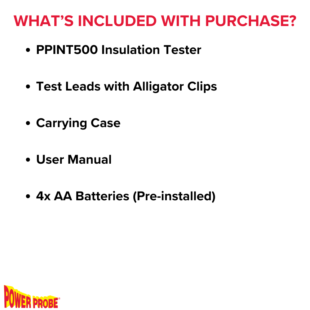 Power Probe INT500 Insulation Tester
