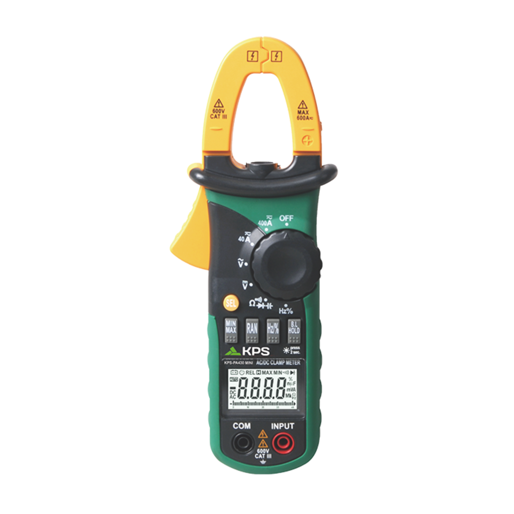 KPS PA430MINI Digital Clamp Meter for AC/DC Voltage and Current Power