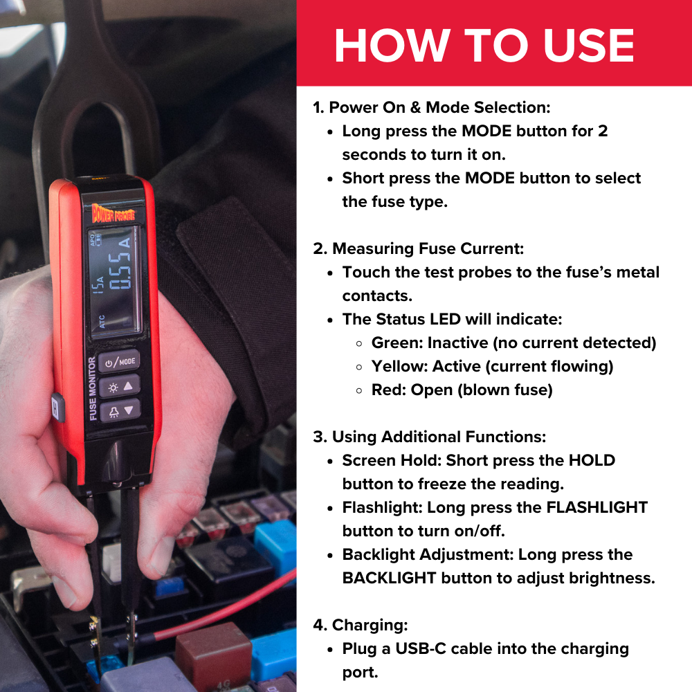 Power Probe PPFUSE Fuse Monitor
