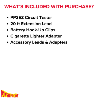 Power Probe PP3EZREDAS Circuit Tester Kit with learning and diagnostics mode for Easy Automotive Electrical and Component Testing for 12 to 24 volts Electrical Systems