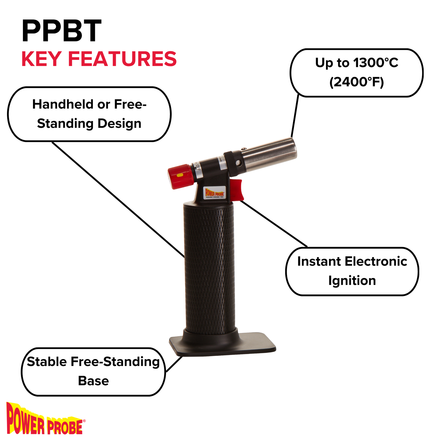 Power Probe PPBT Butane Torch for Soldering