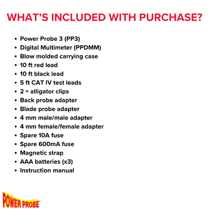 Power Probe PPROKIT01 with PP3CSRED and PPDMM