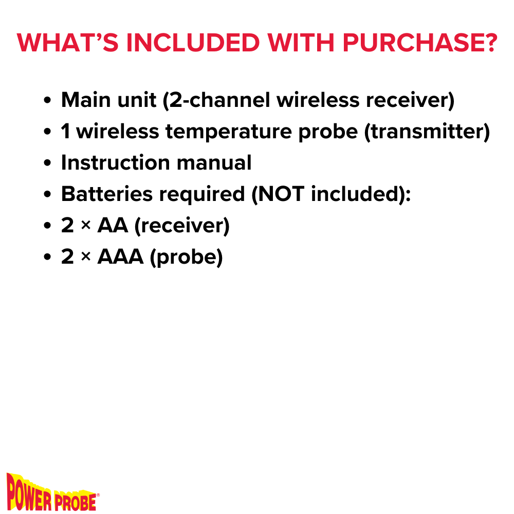 Power Probe TEMPKIT Wireless Thermometer