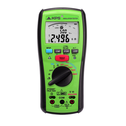 KPS IT1000BT Advanced 1KV Insulation Tester with Wireless Connectivity