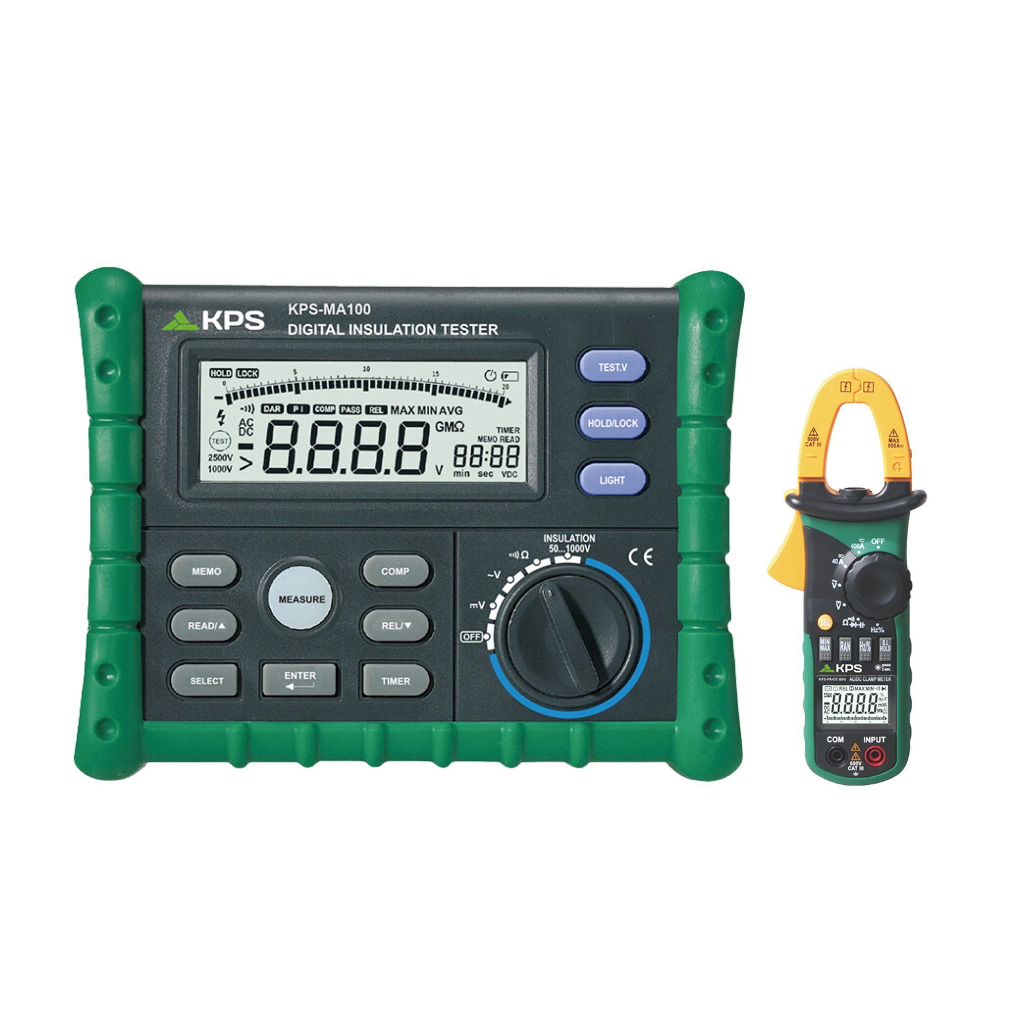 KPS MA100 Insulation tester & PA430MINI AC/DC DCM Power Probe