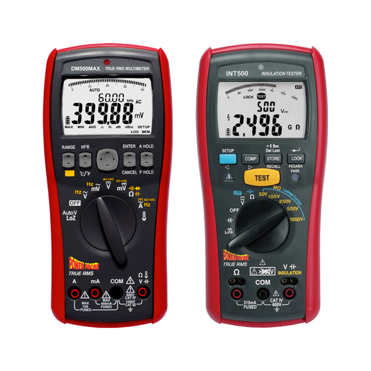 Power Probe INT500 Insulation Tester & PPDMM500MAX Automotive Multimeter (Bundle)