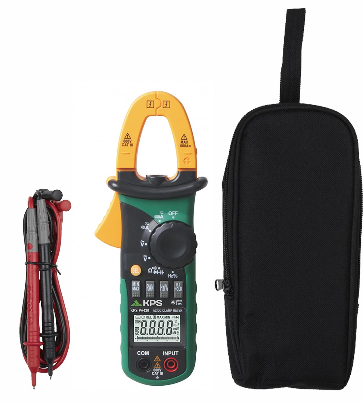 KPS PA430 MINI Digital Clamp Meter for AC/DC Voltage and Current